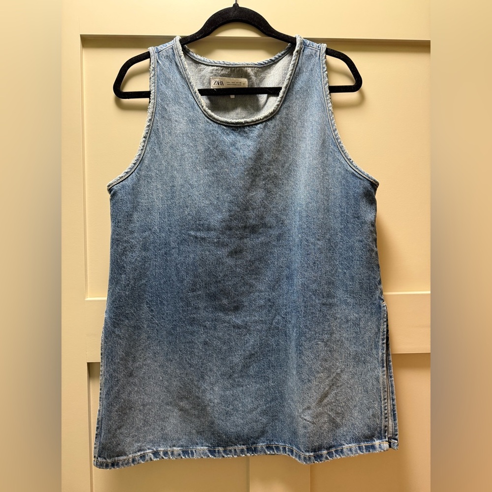 Zara Denim Tunic size L